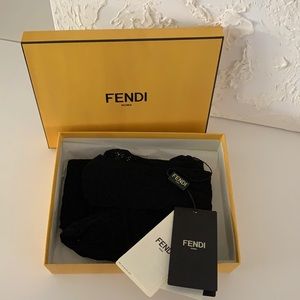 BNIB Fendi FF Motif Black Tights